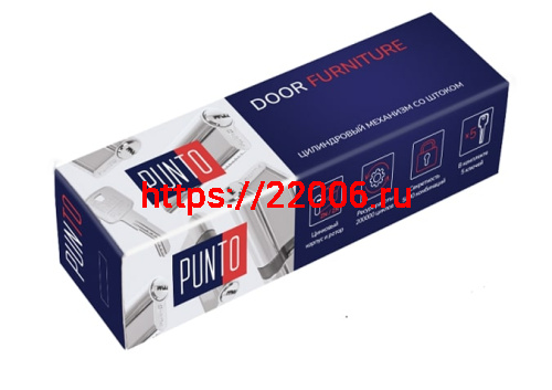 Цилиндровый Punto (Пунто) механизм Z3007Tang90(55+10+25) со штоком CP хром фото 2