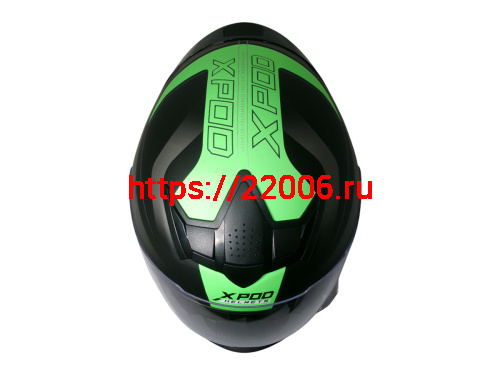 Шлем TVS RACING (Индия) XPOD DULL BLACK NEON GREEN размер XL фото 7