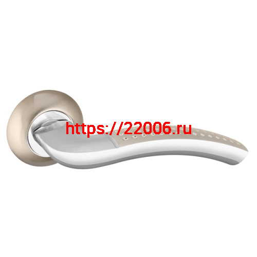 Ручка Punto (Пунто) раздельная R.TL54.LOGICA (LOGICA TL) 140mm SN/CP-3 матовый никель/хром