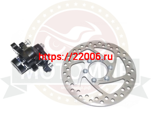 Тормоз дисковый (суппорт  F160/R140 + диск 140 мм)