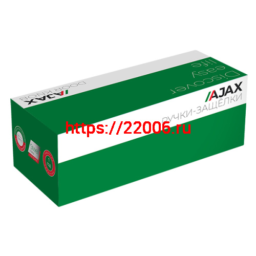 Ручка Ajax (Аякс) защелка DK682 CP-BK (6082 CP-B) (фик.) хром фото 2