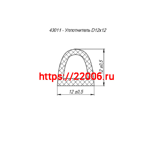 Уплотнитель Fuaro (Фуаро) самоклеящийся ADH/D-12x12mm, BLACK черный 150m фото 3