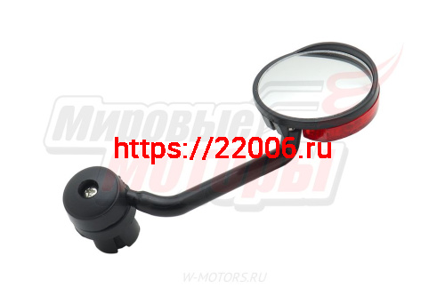 Зеркало Вело JY-5 сферическое с мигалкой (1 шт.) фото 2