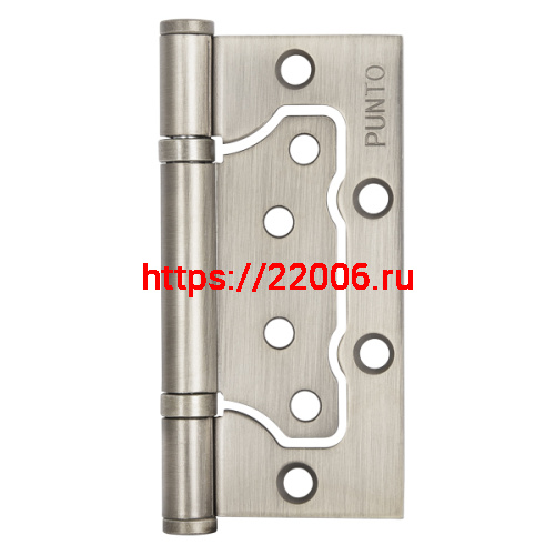 Петля Punto (Пунто) универсальная без врезки IN4200W-HD PN (200-2B/HD 100x2,5) мат. никель