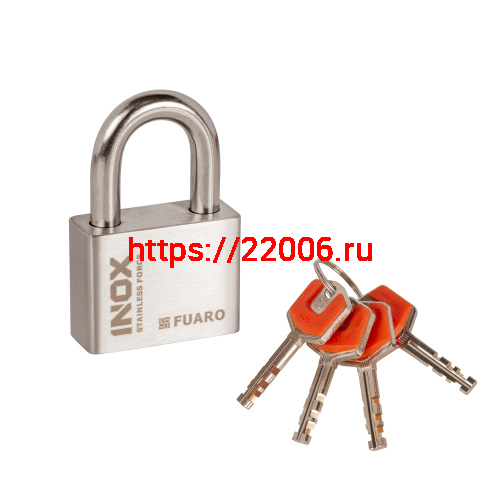 Замок Fuaro (Фуаро) навесной PL-INOX FORCE IF-50 4 key (дисковый ключ)