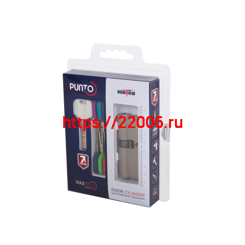 Цилиндровый Punto (Пунто) механизм MaxPro7000Key80mm(25+10+45) SN никель 7key фото 3