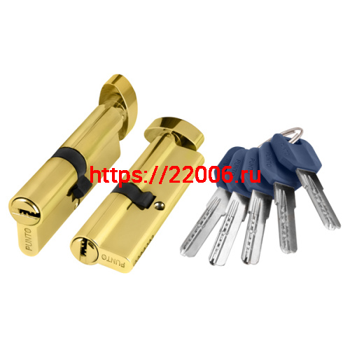 Цилиндровый Punto (Пунто) механизм (Z402/80) Z4002Knob80(35+10+35) с вертушкой PB латунь