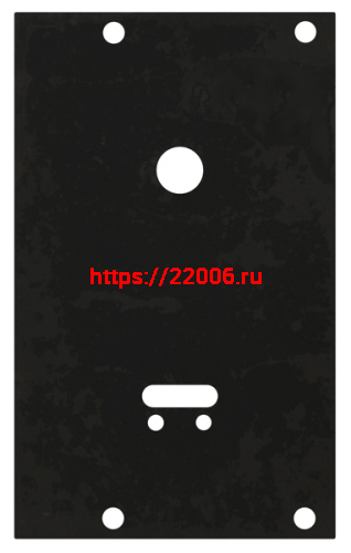Пластина защитная Fuaro (Фуаро) для замков сувальдных (ключ внизу, тип-размер CISA 57.535)