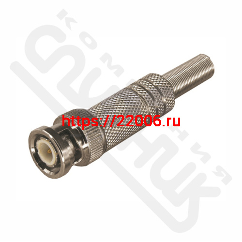 Штекер BNC с пружиной металл