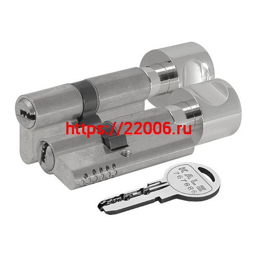 Цилиндровый механизм Kale kilit (Кале килит) с вертушкой 164 OBS SCE/120 (40+10+70) mm никель 5 кл. фото 3