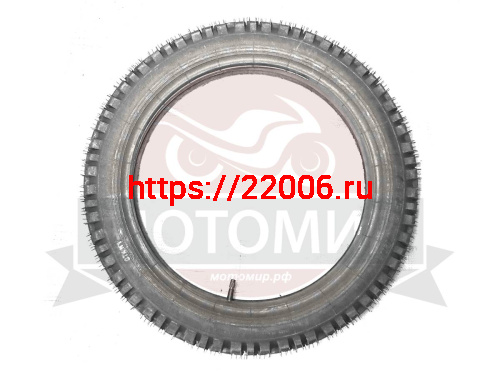 Покрышка  ПетроШина 18" Л-328, 3.50-18 (100/100-18) с камерой, Иж универс.