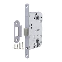 Корпус Fuaro (Фуаро) врезного замка c защёлкой PLASTP85C-50 (P85C-50) SSC сатинированный хром