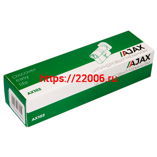 Цилиндровый Ajax (Аякс) механизм (AX102/80) AX1002Knob80 (30+10+40) CP хром с вертушкой фото 2