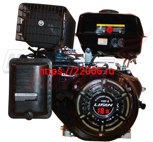 Двигатель LIFAN 18,5 л.с. 192F-2 с катушкой 18А (459cc, вал d25)