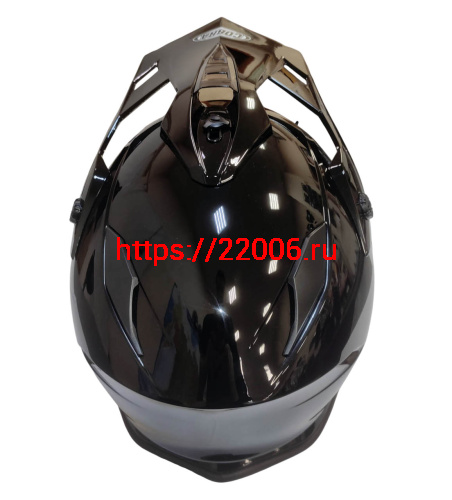 Шлем кроссовый со стеклом COBRA EC H331, белый, черный, черный-лайм, резмер XL фото 4