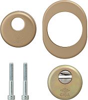 Броненакладка Cisa (Чиза) на цилиндр 06.470.00.64 (06.480.00.0+06.483.00.0.64+06.483.61.0.64) (БРОНЗА)