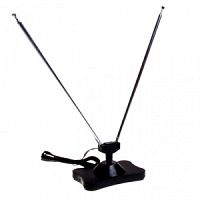 Антенна комнатная МВ усы с подставкой и штекером