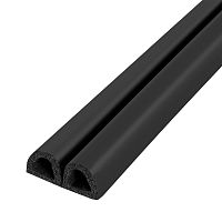 Уплотнитель Fuaro (Фуаро) без клеевой основы WADH/D-12x10mm, BLACK черный 150 m