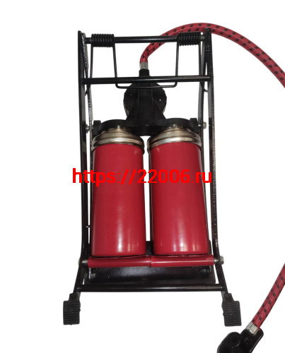 Насос ножной 55х120мм двухцил. (импорт) выс.давл. BEE PUMP FP9805B (БИ-ПАМП) фото 2