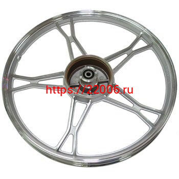 Диск колеса 17" мопед задний, литой, барабанный тормоз Диск колеса 17" мопед задний, литой, барабанный тормоз