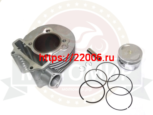 Цилиндр в сборе с поршнем 4-х такт.скут.(150см3) H90мм, h69мм 57,4 мм 157QMJ(цил+порш+пал D15mm+кол) Цилиндр в сборе с поршнем 4-х такт.скут.(150см3) H90мм, h69мм 57,4 мм 157QMJ(цил+порш+пал D15mm+кол)