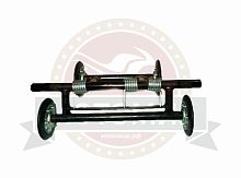 Тележка 515мм, мотобуксировщика симм,етричная  универсальная в сборе (3 пружины)