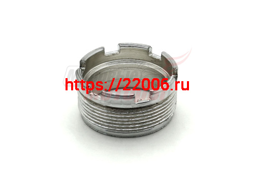 Гайка глушителя Минск резьба снаружи колено-цилиндр Пионер, Спутник (3.115-12025) (ЗАВОД, г.Минск)