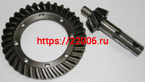 Коническая пара задней передачи Урал 8 зубьев (заводская) Коническая пара задней передачи Урал 8 зубьев (заводская)