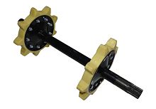 Вал ведущий мотобусировщика (со звездочками) 380мм, Дельта, Белка, Буран