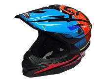 Шлем кроссовый COBRA JK803, черн-сине-оранж.,черн-бел.с крас., черн-сер с бел., раз-ры L (уп.6 шт)