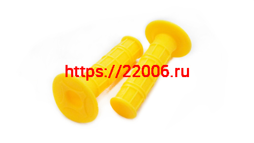 Грипсы цветные 22/24мм Желтые (L/R) Грипсы цветные 22/24мм Желтые (L/R)