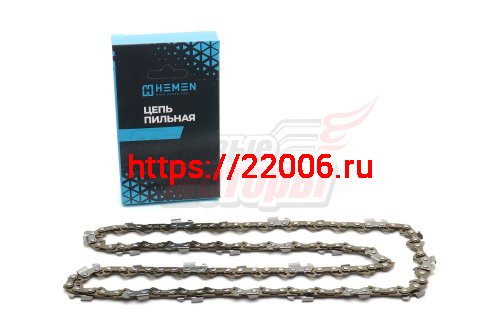 Цепь "HEMEN" 16" 3/8-1.3-56z (Partner, Poulan, Champion 137,142,240) "острый зуб" Цепь "HEMEN" 16" 3/8-1.3-56z (Partner, Poulan, Champion 137,142,240) "острый зуб"