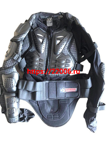 Защита тела (черепаха) Scoyco THUNDER WOLF AM02 черная  (XL)