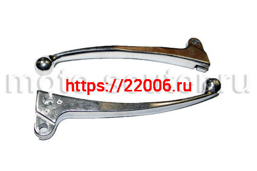 Рычаги руля выжимные мопед Дельта, Альфа, Орион хром Рычаги руля выжимные мопед Дельта, Альфа, Орион хром