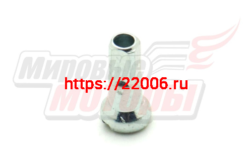 Ниппель вело для спиц 14мм сталь/хром