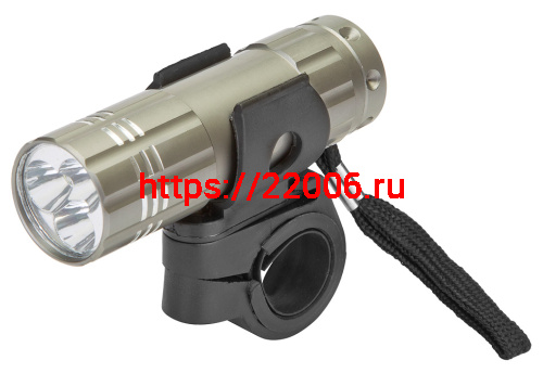 Фара Вело передняя, 3 диода,водозащит.корпус, алюм., быстросъём., цвет титановый, JY-810A Фара Вело передняя, 3 диода,водозащит.корпус, алюм., быстросъём., цвет титановый, JY-810A