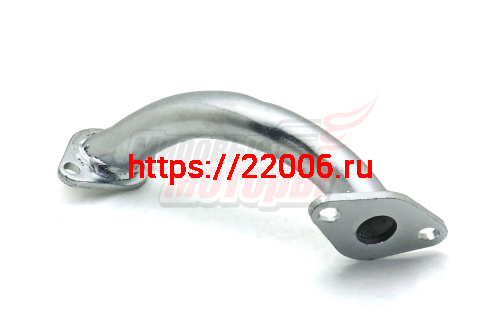 Патрубок карбюратора Delta, Zodiak, ОВ-70 (впуск.коллектор) длинный, сталь (d16мм) ХРОМ