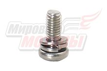 Винт М5х8 (с шайбой и гровер-шайбой), шаг резьбы 0,8